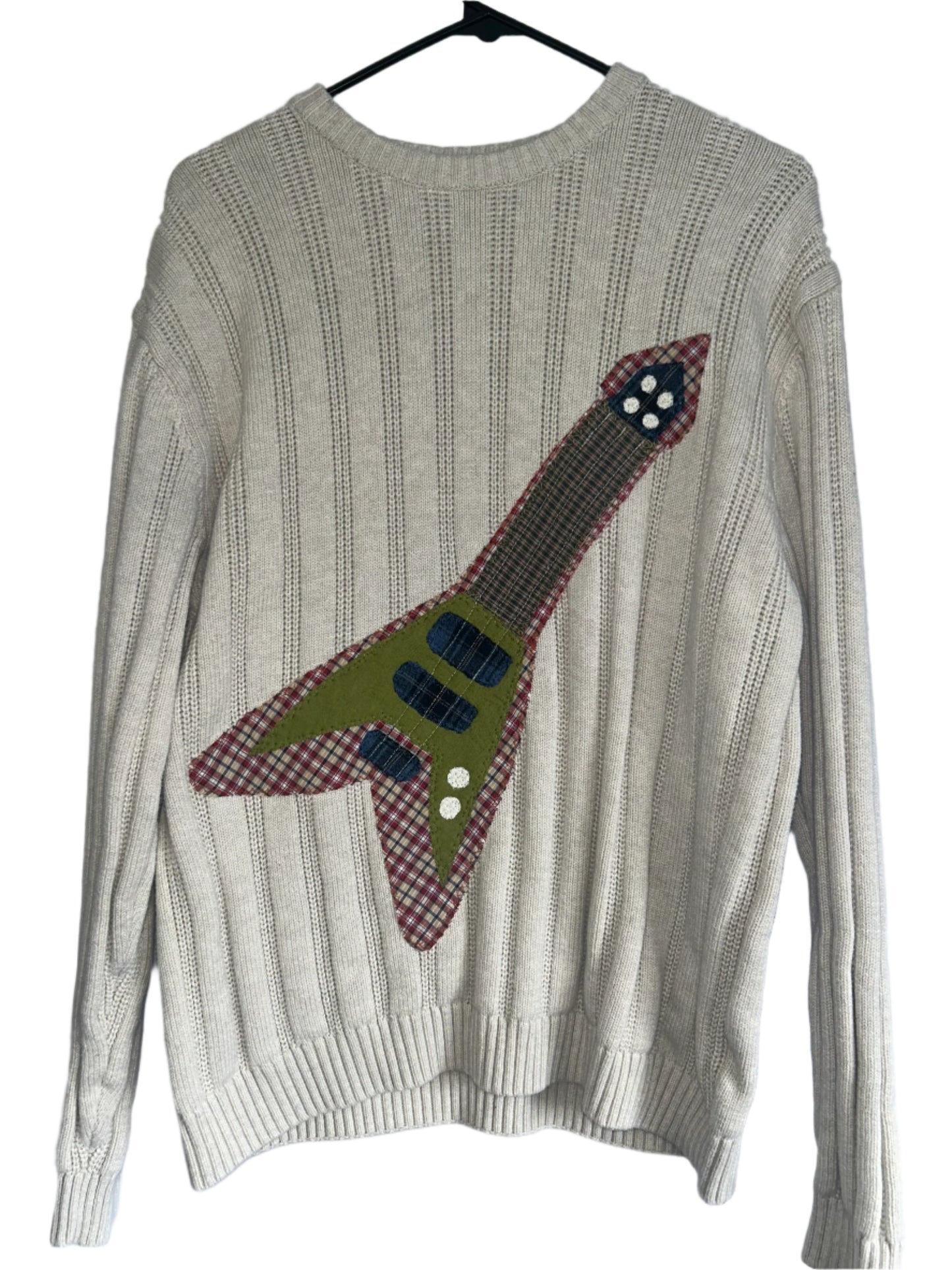 Plaid Guitar Sweater