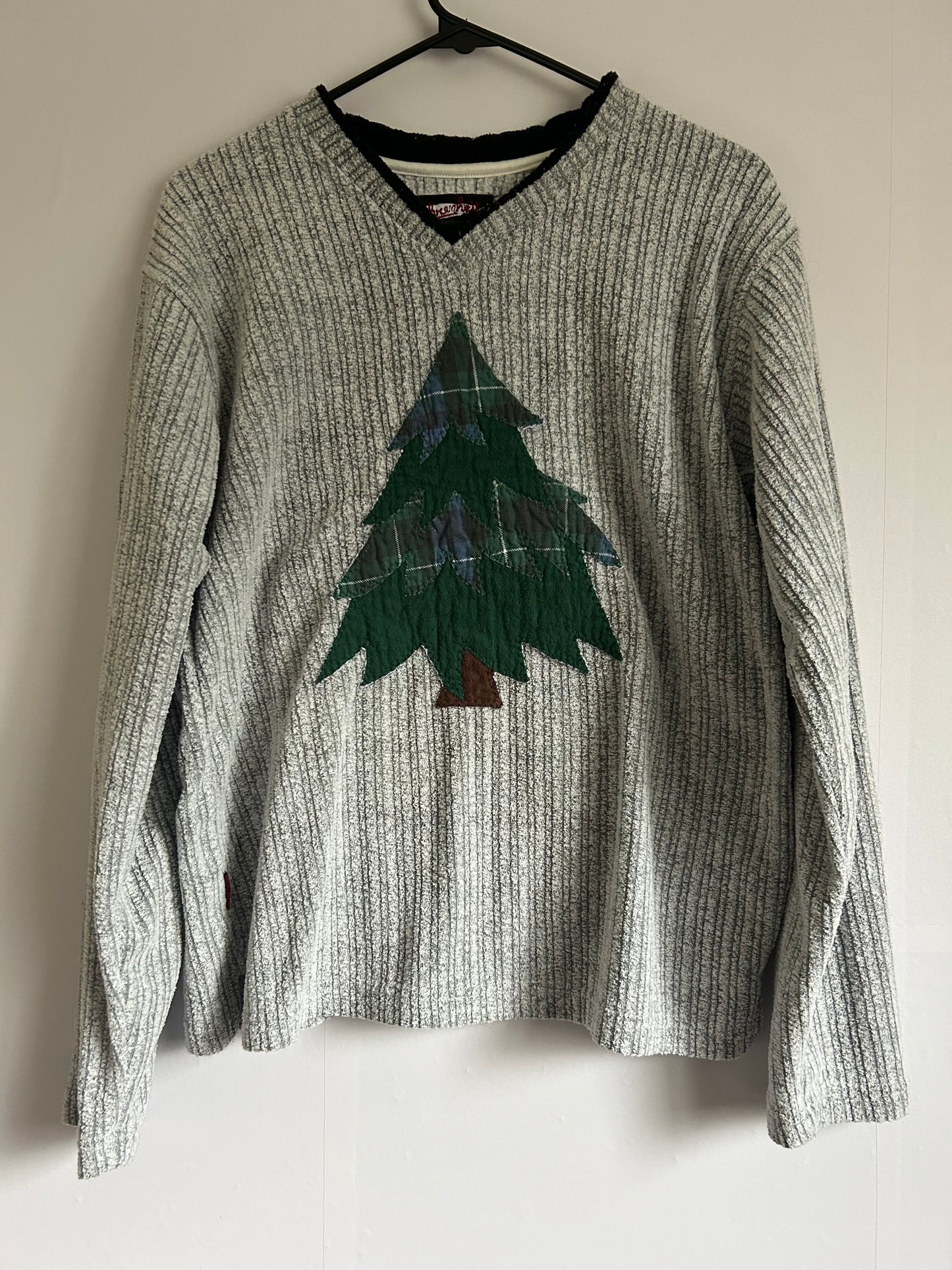 Grey Pine Tree Sweater