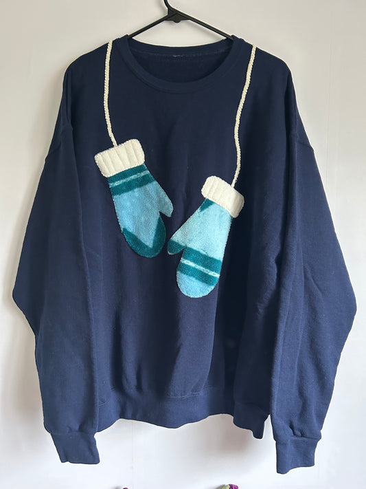 Blue Mitten Sweatshirt