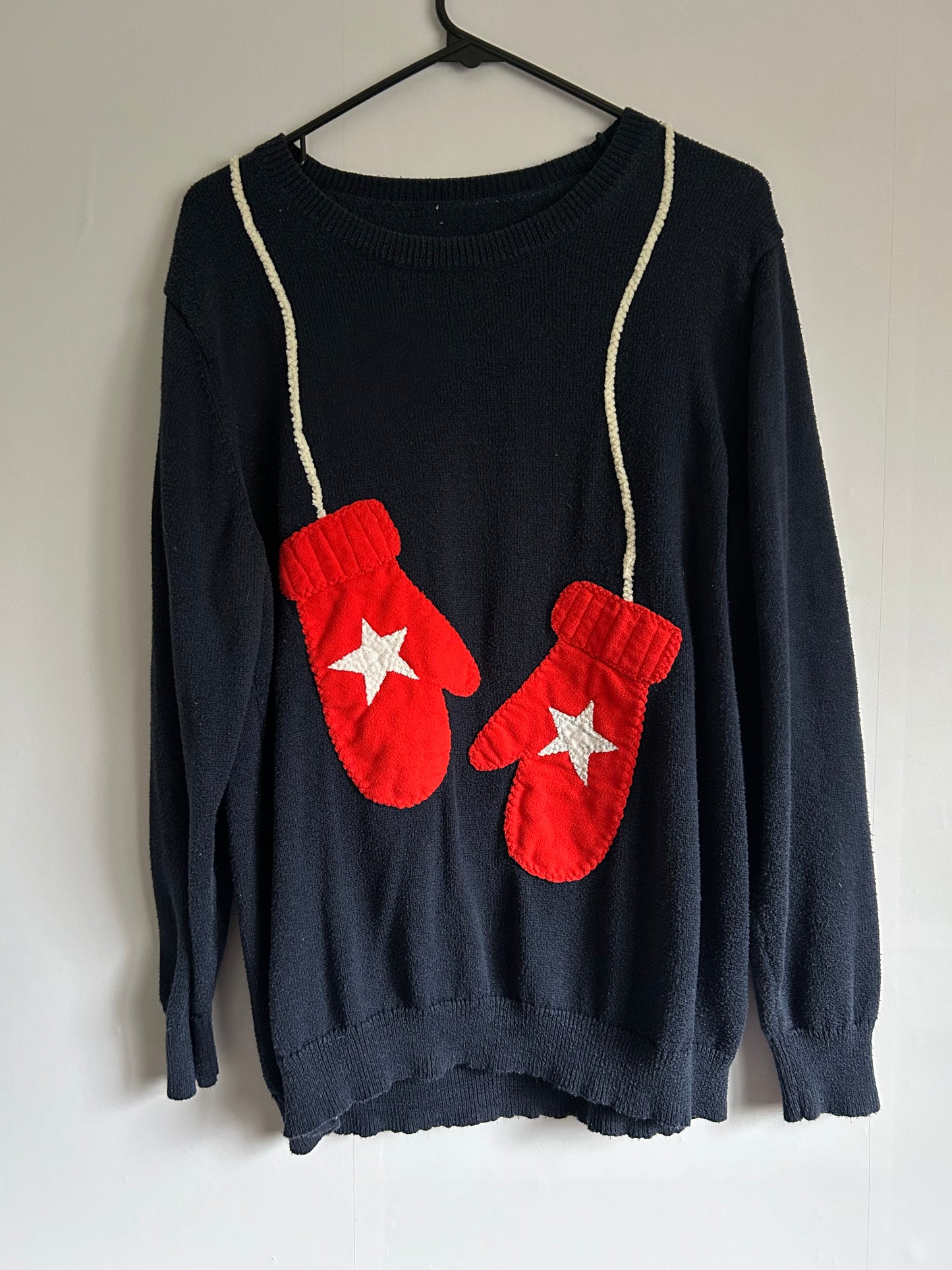 Red Mitten Sweater