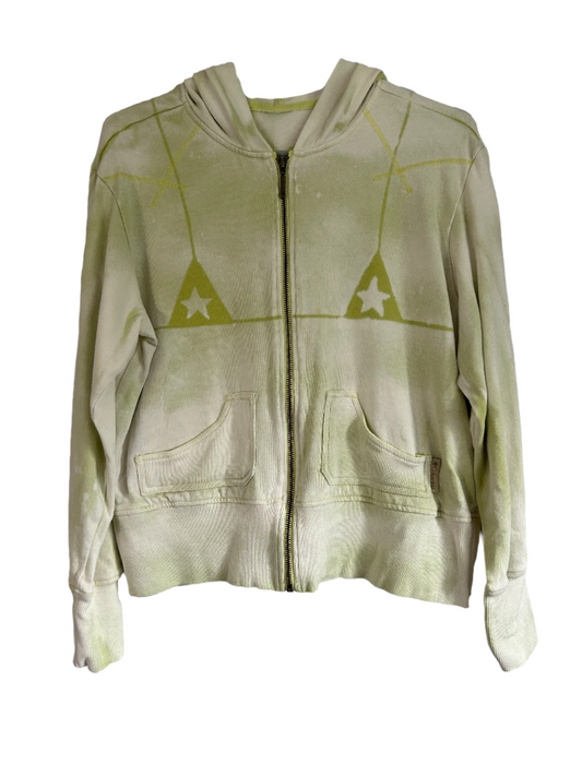Bleached Bikini Zip-Up